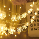 Fairy Light Snowflake LED String Light - Axyaa Christmas Decoration