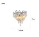 Axyaa Tassel Pendant Aluminum Chain Chandelier for Living Room Kitchen