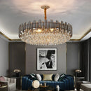 Axyaa Crystal Pendant Chandelier for Luxury Living and Dining Room Lighting