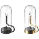 Axya Rechargeable Touch Desk Lamp with Glass Shade & Swing Magnet Base