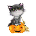 Axyaa Halloween Pumpkin Cushion Cover 18x18 - Farmhouse Throw Pillow for Home Decor