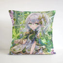 Axyaa Square Cushion Cover - Genshin Impact Pillowcase for Sofa Décor & Gifts