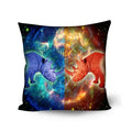 Axyaa Animal Print Cushion Cover - Stylish Polyester Throw Pillow for Home Decor