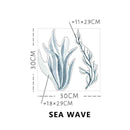 Axyaa Underwater Fish Decal for Kids Room Decor