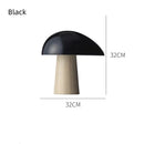 Axyaa Scandinavian Mushroom LED Table Lamp - Black/White