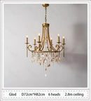 Axyaa Duplex Crystal Chandelier: Luxe Nordic French Light for Home Decoration
