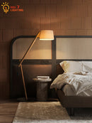 Axyaa Solid Wood LED Floor Lamp for Living Room Bedroom Study Tea House