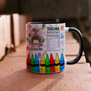 Axyaa Teacher Life Coffee Mug | Funny Office Milk Cup for Wife, Girl Friend Birthday