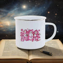 Axyaa Enamel Cup: Cute & Funny Original Anime Mug for Tea, Coffee, Beer & Travel