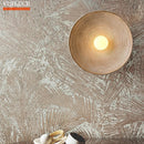 Axyaa Circular Walnut LED Wall Lamp for Kitchen Bedroom Home Bar