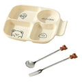 Axyaa Divided Dinner Plate - Stackable Portion Control Plate with 4 Compartments