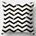 Axyaa Black White Modern Cushion Cover 45x45cm Polyester Decorative Pillow Case