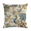 Axyaa Country Flower Bird Series Linen Pillowcase 45*45cm