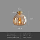 Axyaa Nordic Retro Glass Ceiling Lamp LED Pendant Chandelier for Luxe Home Decor