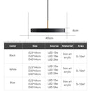 Axyaa LED Pendant Light: Study Disc 23/30cm Indoor Decor Hanging Lamp