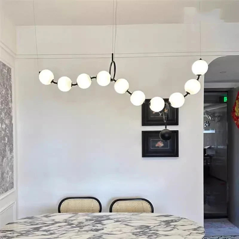 Axyaa LED Chandelier Ceiling Lamp for Modern Bedroom and Dining Room