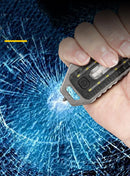 Axya LED Shoulder Police Light: Rechargeable Flashing Safety Keychain Light