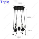 Axyaa Swing Pendant Lamp: Creative Human-shaped Droplight for Various Rooms