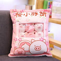 Axyaa Snack Bag Pillow Bunny Bunny Dinosaur Penguin Cherry Blossom Mini Ornaments