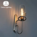 Axyaa Glass Wall Lamp Modern Nordic E27 Mounted Indoor Home Bedroom Decor