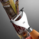 Axyaa Stainless Steel Peeler Corn Separator with Wooden Handle, Home Kitchen Tool