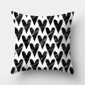 Axyaa Geometric Print Polyester Sofa Cushion Covers Home Decor Pillowcase