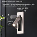 Axyaa Adjustable LED Reading Wall Lamp for Bedroom Bedside Lighting