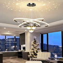 Axyaa Starry Sky Projection LED Chandelier Remote Control Pendant Lights
