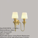 Axyaa Brass LED Wall Lamp for Luxury Spaces