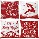 Christmas-Themed Digital Print Pillowcases by Axyaa - Perfect for Sofa, Bedroom, Car
