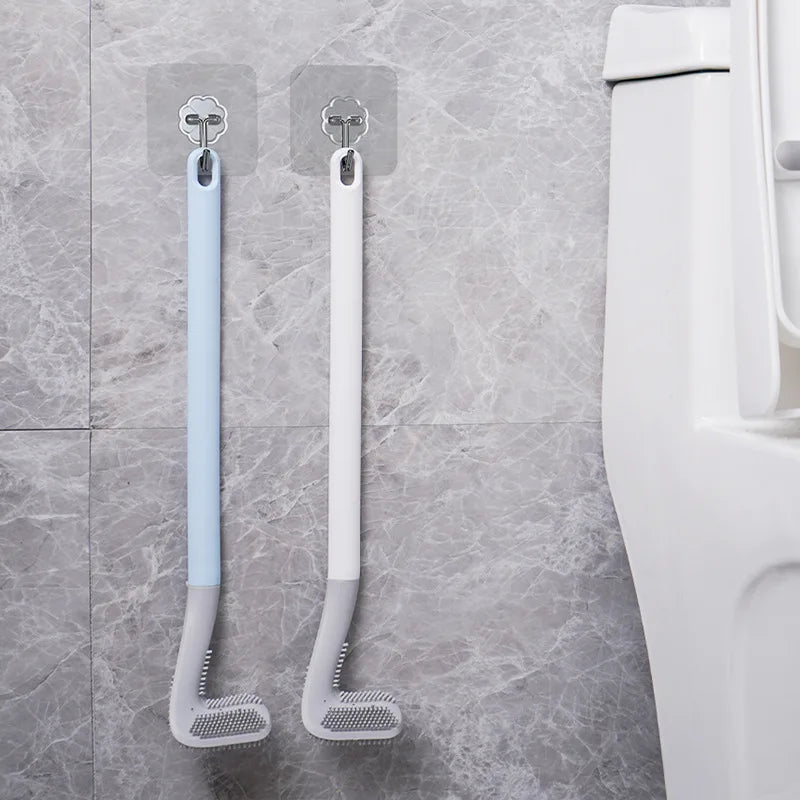 Axya Toilet Brush: Wall-Hanging Long Handle Cleaning Brush