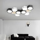 Axyaa Smart LED Ceiling Light for Nordic Home Decor, Dimmable Bedroom Salon Lighting