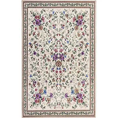 Axyaa Retro Style Large Rug - Modern Short Pile European Design for Home Decor