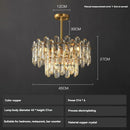 Axyaa Copper Crystal Chandelier for Dining Room, Living Room, and Restaurant