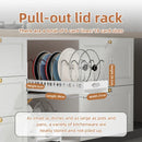 Axyaa Pull Out Pot Lid Holder Kitchen Organizer Shelf