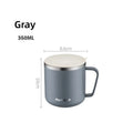 Axyaa Double Layer Insulated Stainless Steel Cup with Handle for Office and Home