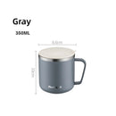 Axyaa Double Layer Insulated Stainless Steel Cup with Handle for Office and Home