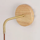 Axyaa Glass LED Wall Light Fixture with Pull Chain Switch