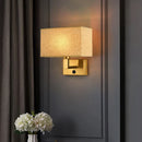 Axyaa LED Fabric Wall Sconce with Switch for Bedroom Living Room Hotel Home