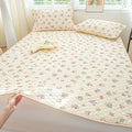 Axyaa Ice Silk Mat Cool Mattress Cover 3-Piece Set