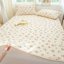 Axyaa Ice Silk Mat Cool Mattress Cover 3-Piece Set
