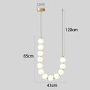 Axyaa LED Pendant Chandeliers Staircase Lighting for Modern Living Room Decor