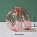 Axyaa Glass Vase Candle Holder for Home Decor