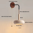 Axyaa Nordic LED Wall Sconce Wood Yellow Travertine Stair Light Fixtures