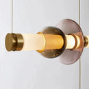 Axyaa Light Luxury Restaurant Bar Counter Glass Pendant Lights.