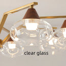 Axyaa Retro Glass Pendant Chandelier for Living Room, Bedroom, Kitchen & Restaurant
