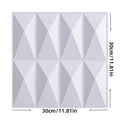 Axyaa 3D PVC Wall Panels for Indoor & Outdoor Decor, Pack of 12, Black & White