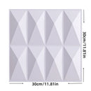 Axyaa 3D PVC Wall Panels for Indoor & Outdoor Decor, Pack of 12, Black & White
