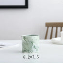 Axyaa Marble Ceramic Succulent Planter Set