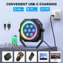 Axyaa Mini RGB Disco Party Lights Remote Control Stage Lighting